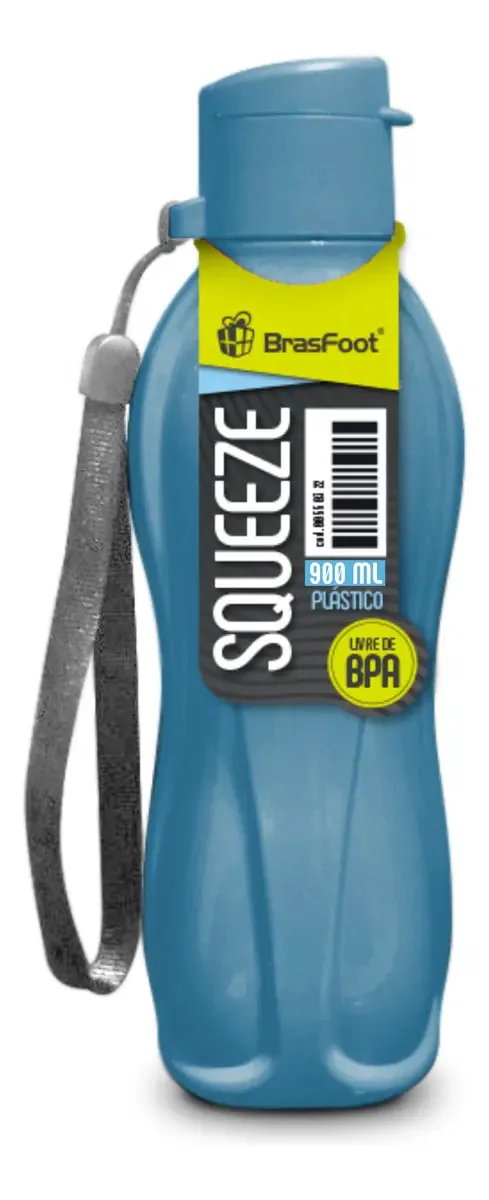 Garrafa Squeeze Matte 900ml - Azul