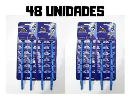 Aparelho Barbear Prestobarba Caerus 48 Unidades