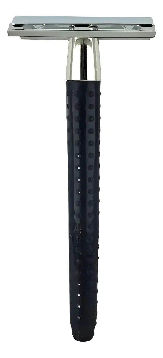 Aparelho Barbear Antigo De Metal Barba Retrô + Laminas