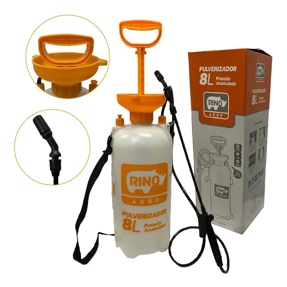 Pulv. Rino Agro 8,0l Pressao Acumulada