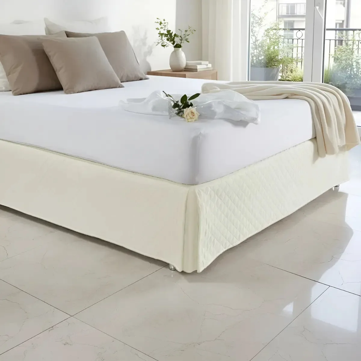 Saia Protetora Cama Box King Palha Pascogran Ultrassônica Microfibra