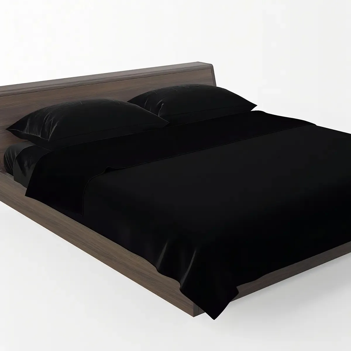 Lençol Forro Roupa De Cama Sem Elástico Solteiro Liso Virol Cor Preto