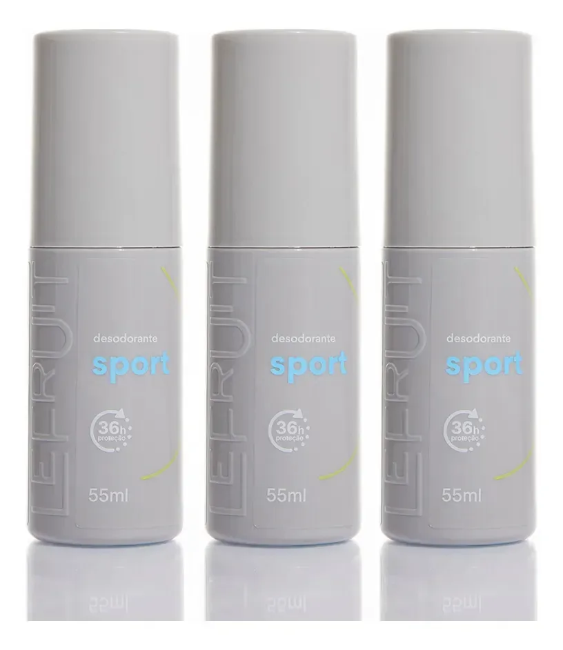 Kit Sport - 3 Desodorantes Naturais E Veganos Menta Hortelã