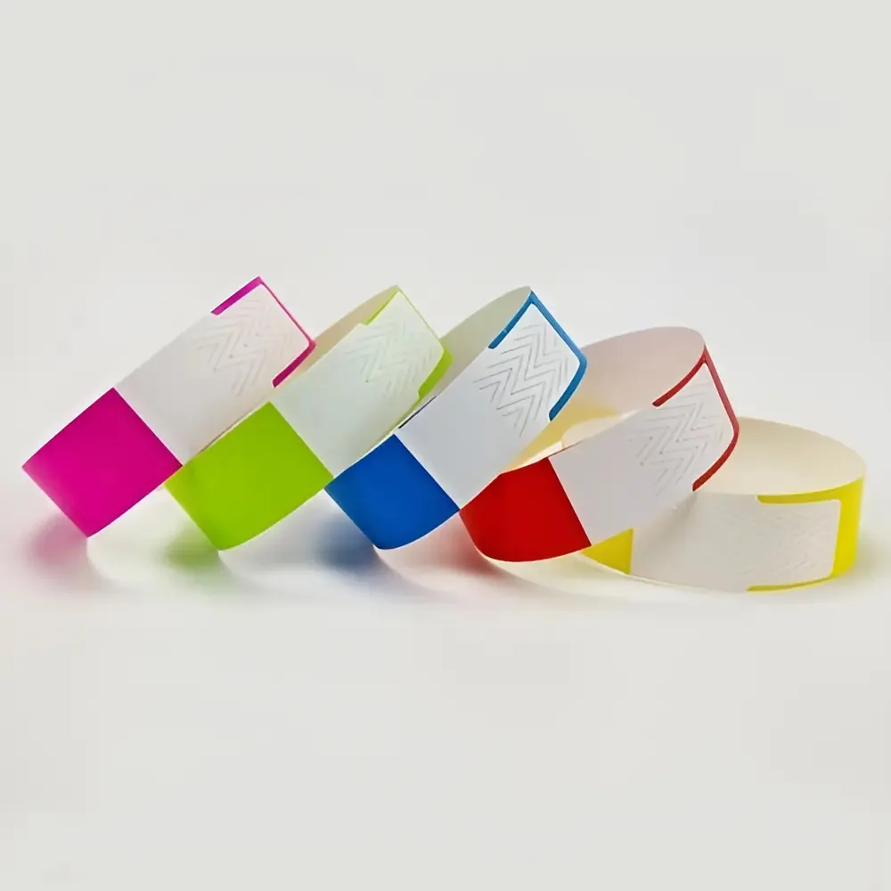 Pulseiras Identificação Balloon Festa Tyvek Eventos Lacre Adesivo Kit 100 Unidades