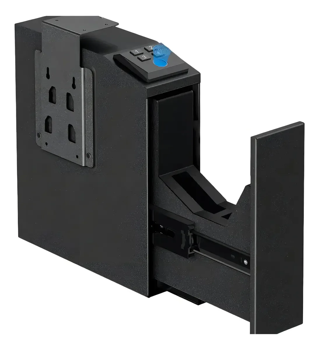 Cofre Fixo Biométrico Pistola Acesso Rápido Senha E Chave
