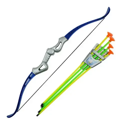 Arco E Flecha Lançador Arqueiro C/ 4 Flechas - Cim Toys