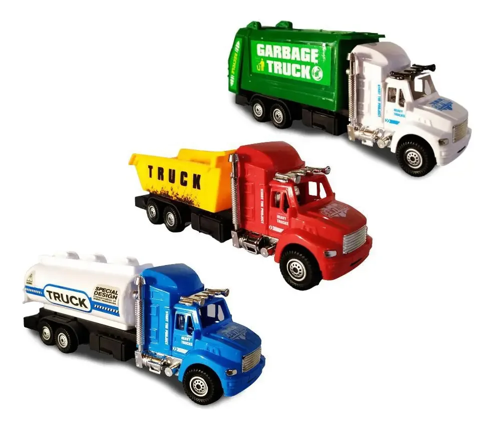 Coleção Transportes Pesados Caminhão Caçamba De Lixo Tanque