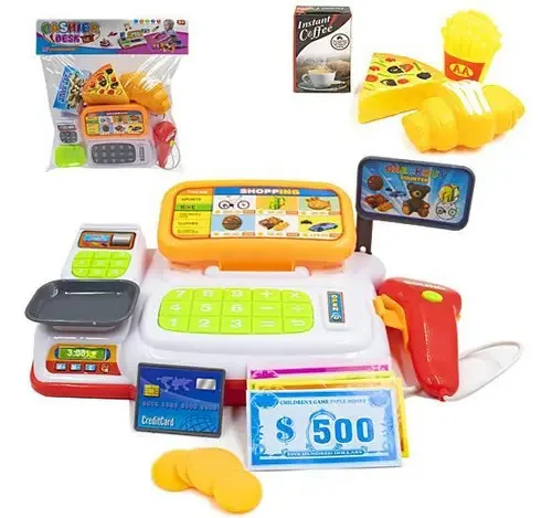 Brinquedo Caixa Registradora: 5 Acessórios Brincar Lojinha
