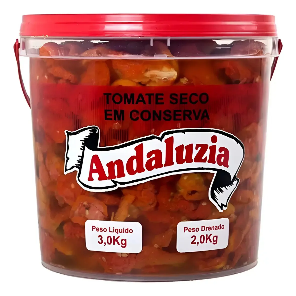 Tomate Seco Em Conserva Balde 3kg Ideal Para Pizzas E Salada