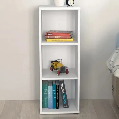 Estante Para Livros Clean 2 Prateleiras Branco - Artany