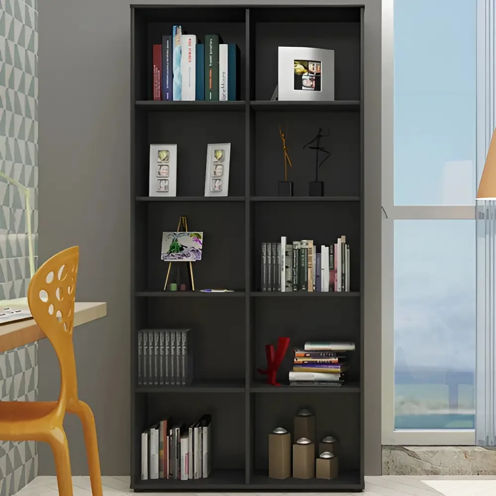 Estante Para Livros Clean 8 Prateleiras Preto - Artany