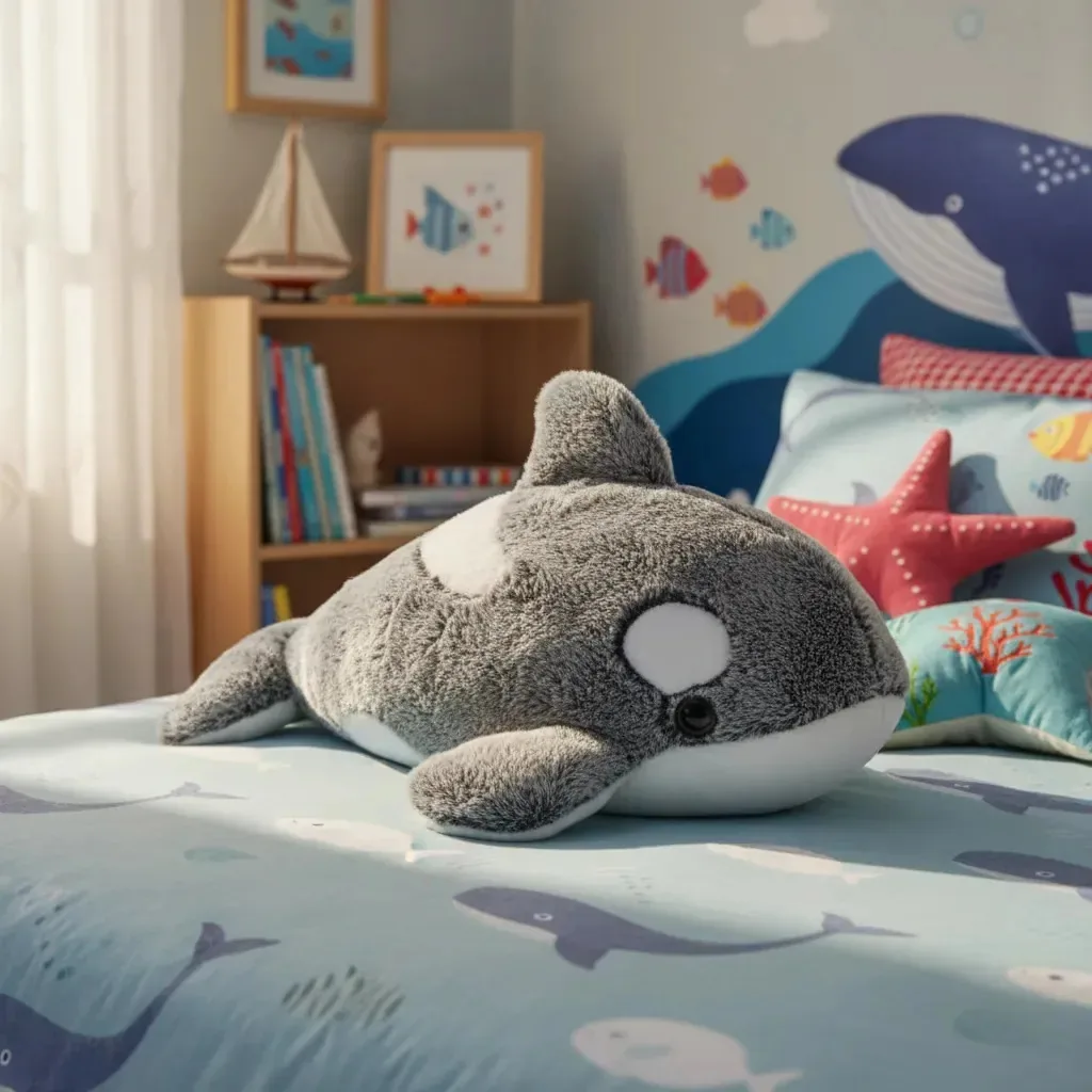 Orca Pelúcia Fofy Toys 26cm Altura Hipoalergênica Crianças