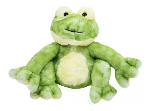 Pelúcia Sapo Felpudo Verde Fofy Toys Fibra Siliconada 30cm