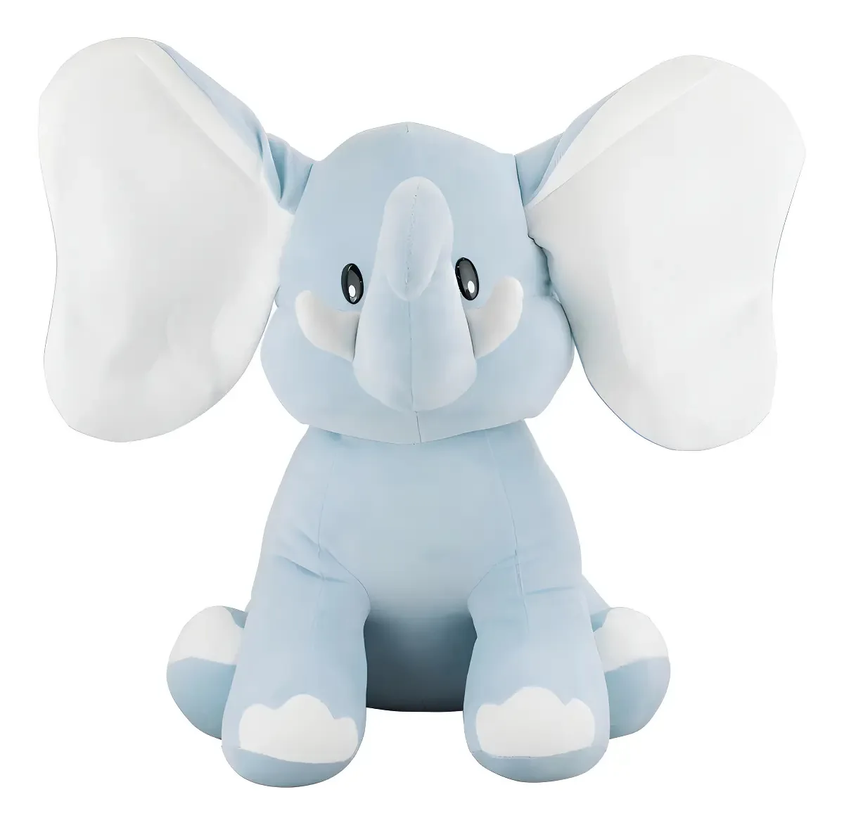 Elefante de Pelúcia Taimes Azul com Orelhas Grandes 42 cm