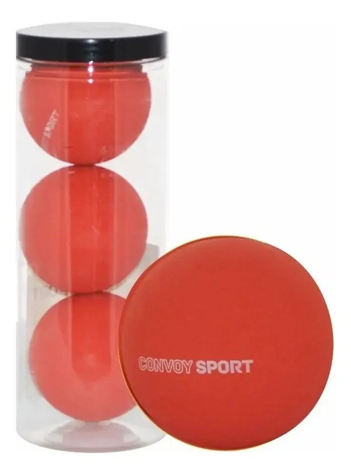 Kit 3 Bolas Borracha Sports Convoy Frescobol Fisioterapia