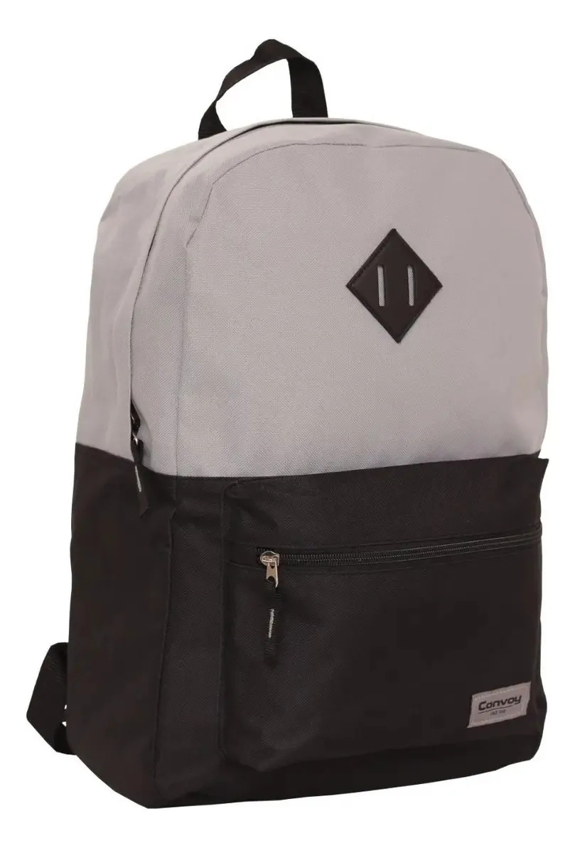 Mochila Casual Convoy Cinza para Escola e Trabalho