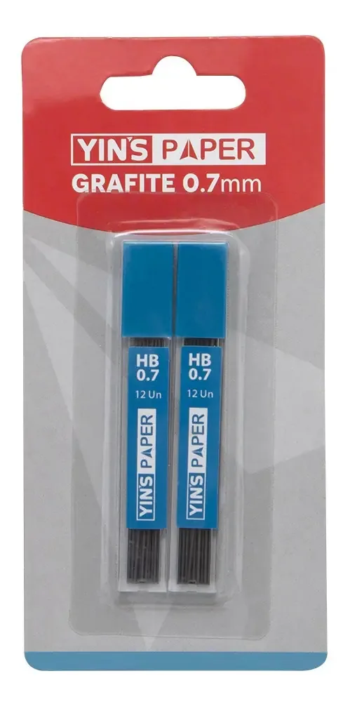 Kit Com 2 Cases Grafite 0.7mm Com 12 Unidades