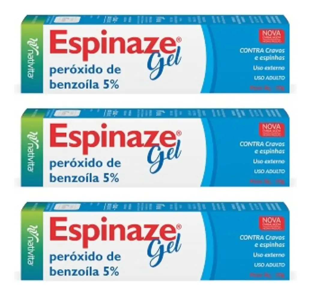 Kit 3 Espinaze Gel20g Tratamento Da Acne Espinhas E Cravos Momento De Aplicação Noite Tipo De Pele Todo Tipo De Pele