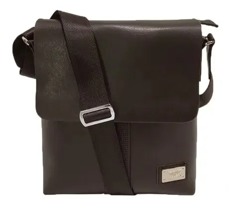 Bolsa Marrom Pequena Couro Sintético Maleta Masculina 2019