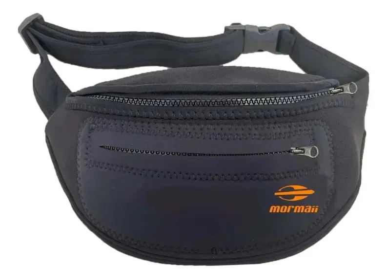 Pochete Neoprene Mormaii Cor Preto/laranja
