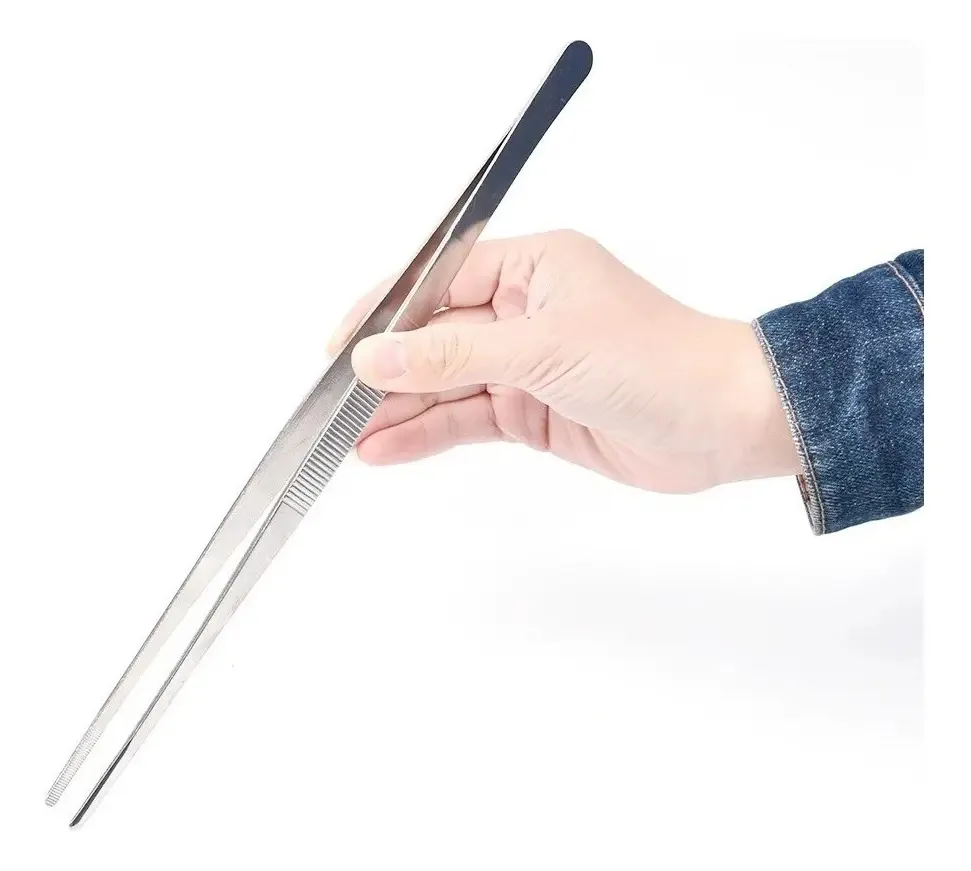 Pinça De Cozinha Culinária Gastronomia Pegador Com 25cm