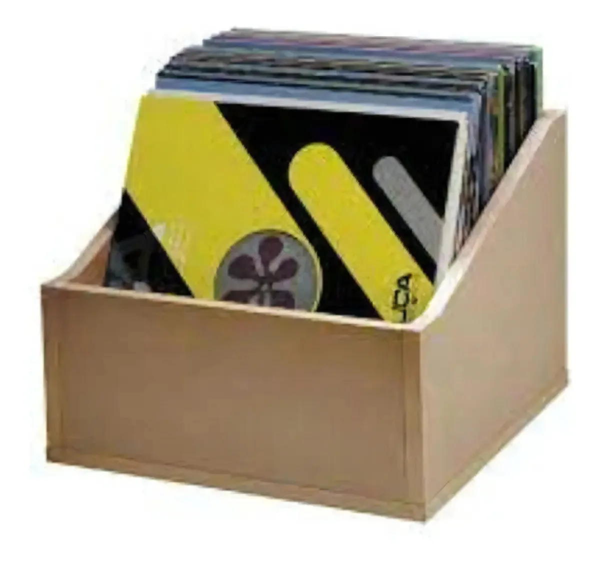 Nicho Para 80 Discos De Vinil Coleções Vitrola Vintage Retrô Cor Cru