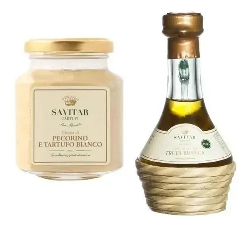 Creme Pecorino Com Trufas E Azeite Trufado Savitar 250 Ml