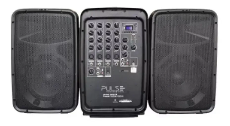 Pulsepro Sistema De Som Ativo 2 Caixas 10 Polegadas Cor Preto