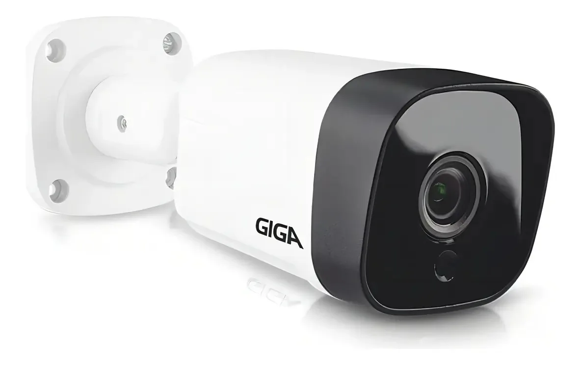 Câmera Ip Bullet infra Metal 5 Mega DWDR H265 Poe Cor Branco