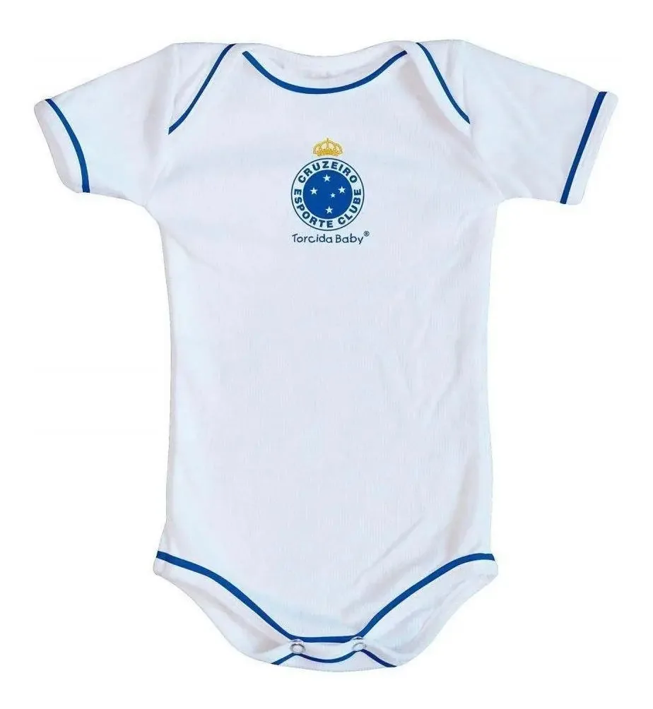 Body Cruzeiro Branco - Torcida Baby Tamanho M