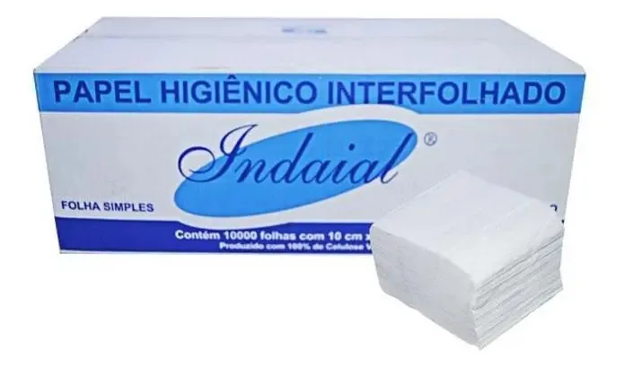 Papel Higiênico Cai Cai Simples Indaial C/10000 Folhas