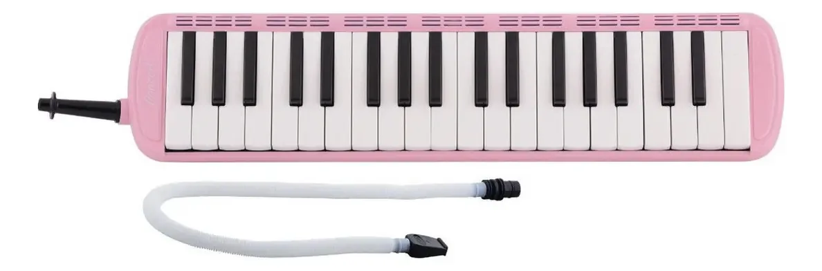Escaleta Concert M37 Rosa Com Capa Rosa 37 teclas Melódica Musica bocal mangueira bag