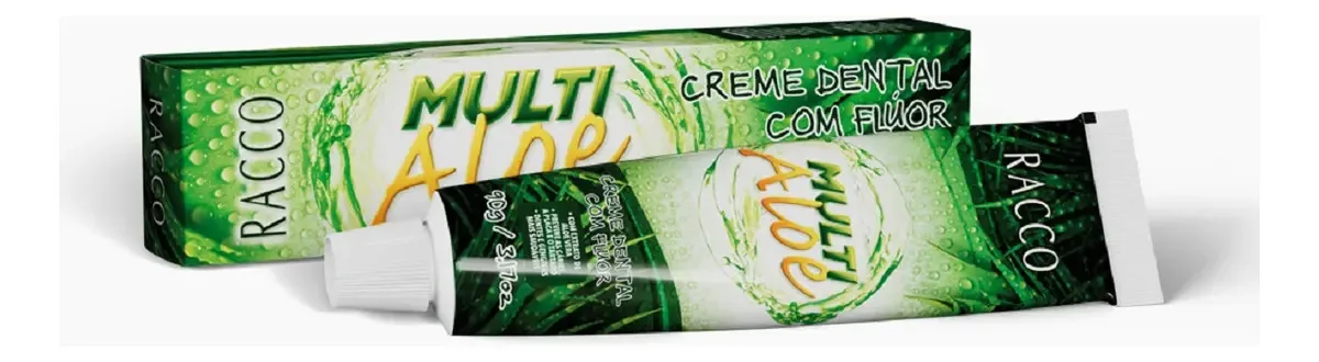 Creme Dental De Aloe Vera Racco - 90g