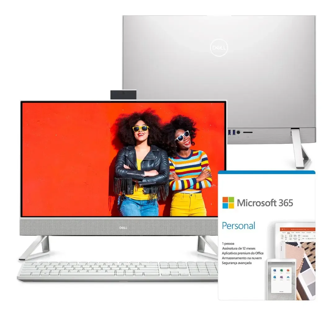 Computador All In One Dell Inspiron I1200-m10f 23.8 Full Hd Cor Branco