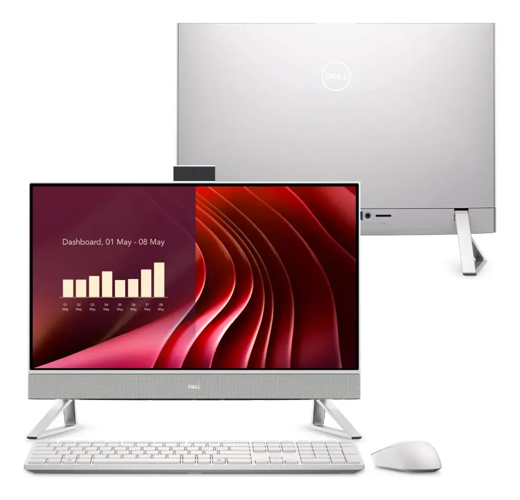 Computador Dell 24 All-in-one Ec24250 23.8 Aio-i1303-m30 Branco