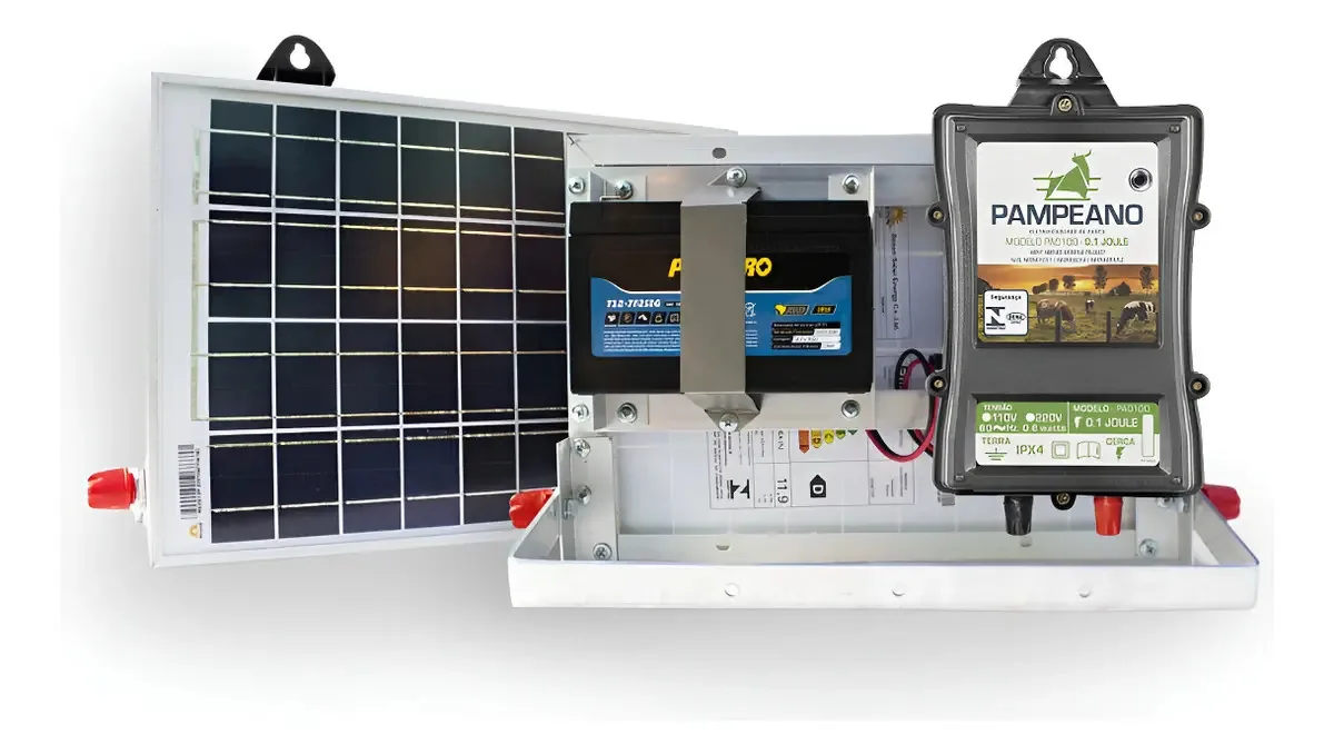 Aparelho Cerca Elétrica Solar Pampeano 30km +