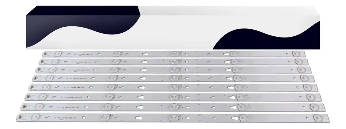 Kit 8 Barras Led Tcl / Sti L55s4700 L55s3900 L55fs3750