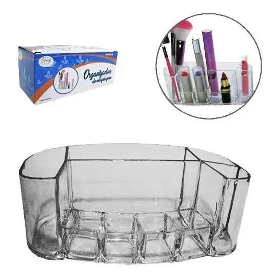 Porta Maquiagem Organizador Acrílico De Batons E Makes
