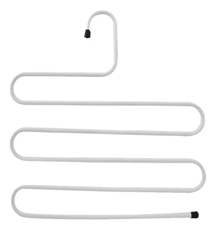 Cabide Metal Multiuso 5 Camadas Calças Bermudas - Já Cor Branco