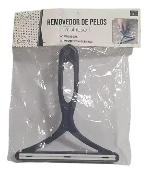 Removedor de Pelos Multiuso Cosy Preto Para Carpetes e Estofados