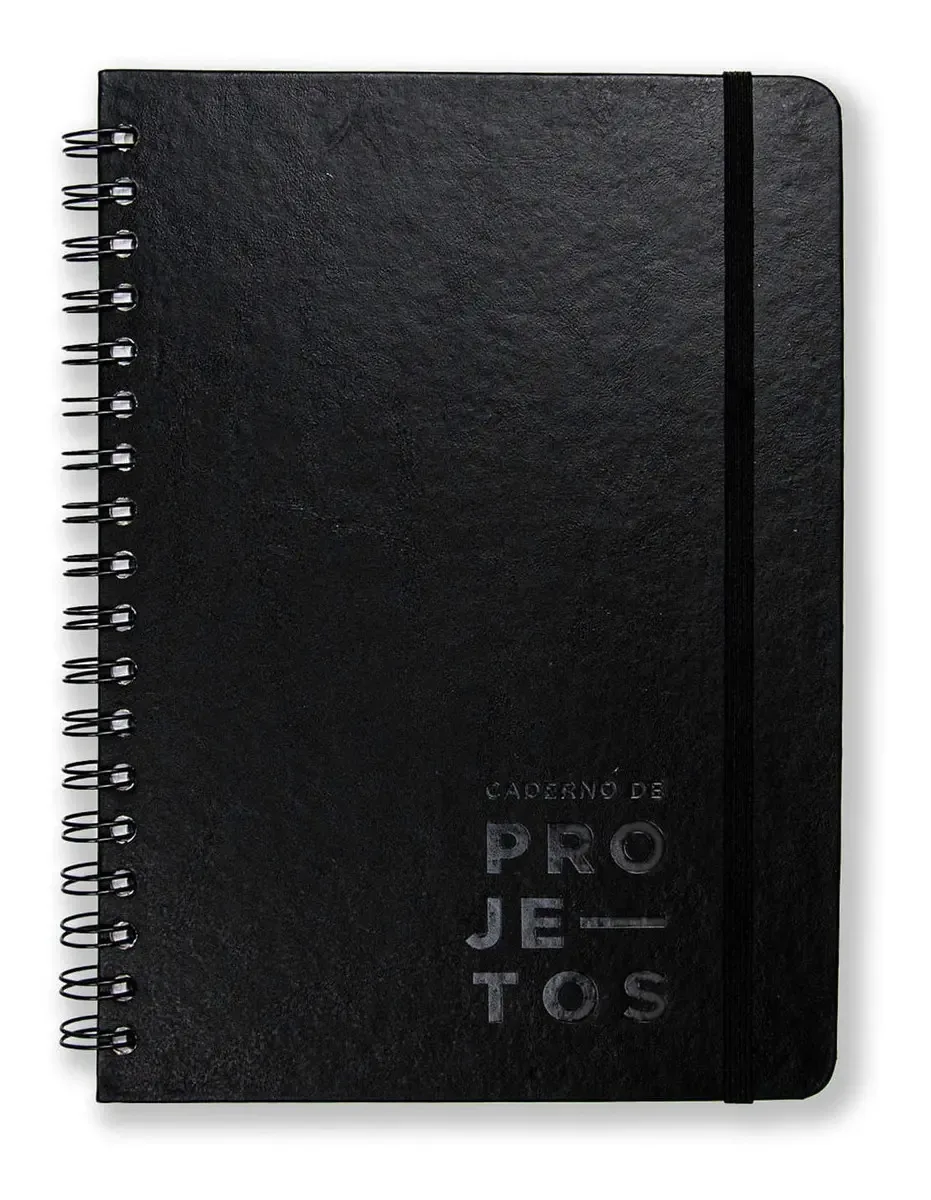 Caderno Cicero Projetos Classica Espiral 17x24 Preto