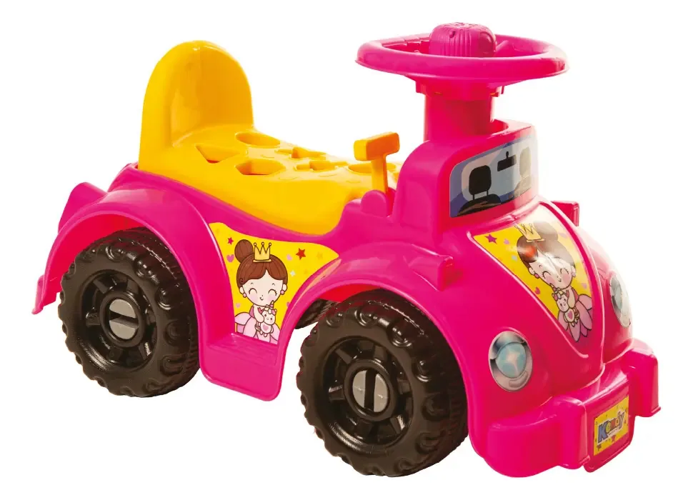 Carrinho Ketokinha Andador Blocos Encaixar Menina Bq0524m Kendy