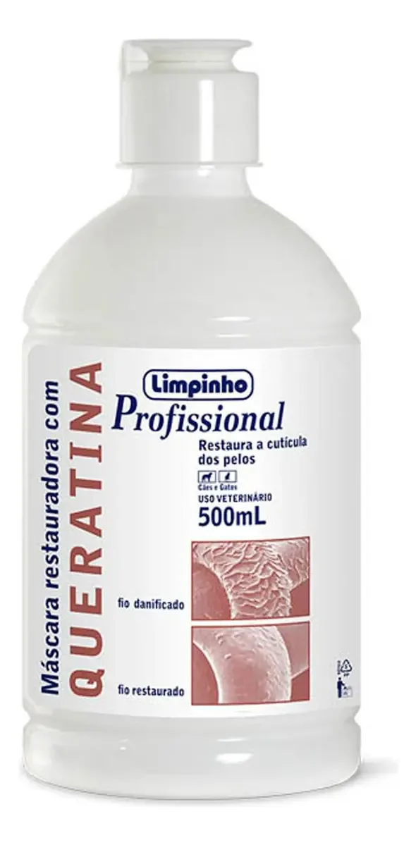 Máscara Profissional Restauradora Com Queratina 500ml