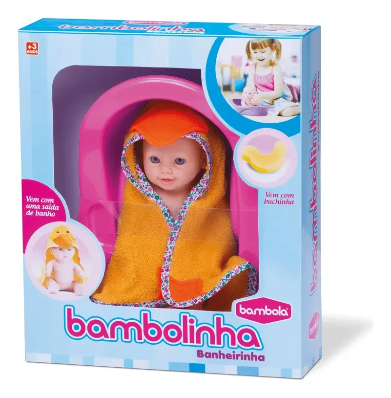 Boneca Bambolinha Banheirinha