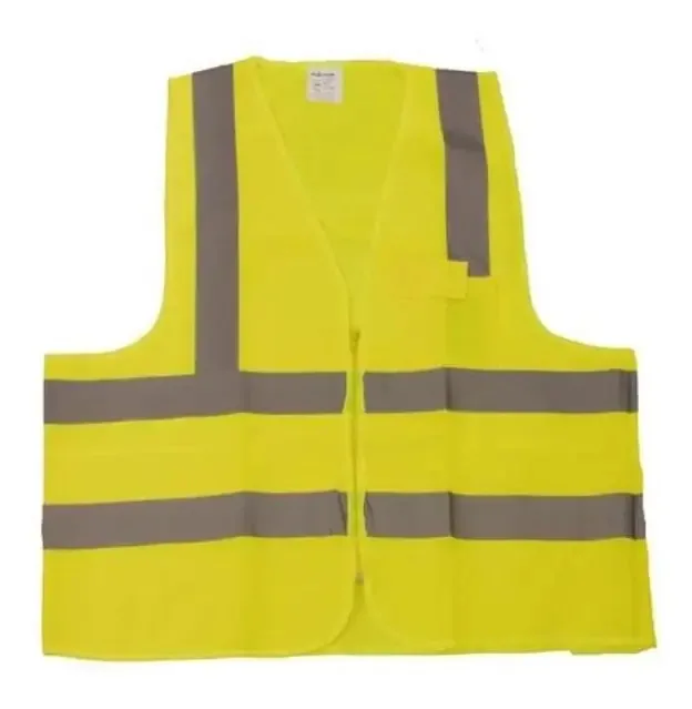 Colete Jaqueta Refletivo Sinalização 01 Bolso G