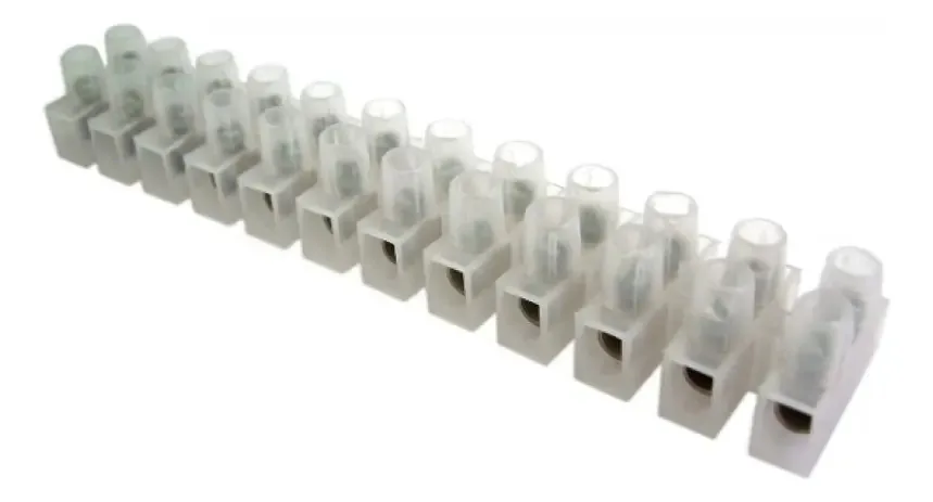 Conector Elétrico Decorlux 16mm 12 Polos Termoplástico 50A