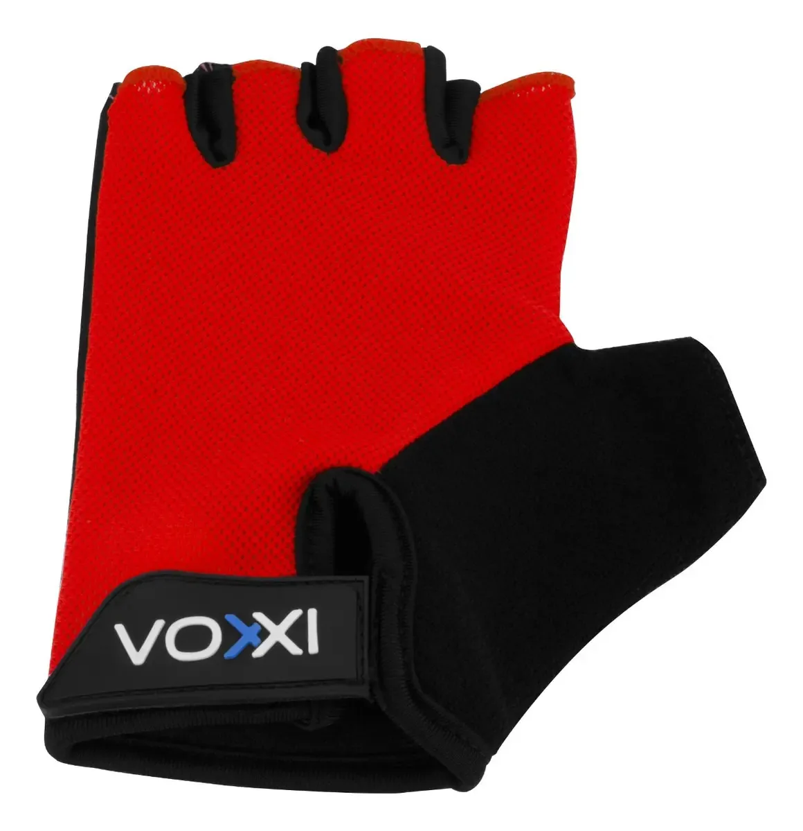 Luva Ciclismo Voxxi Lv01 Meio Dedo Vermelho M