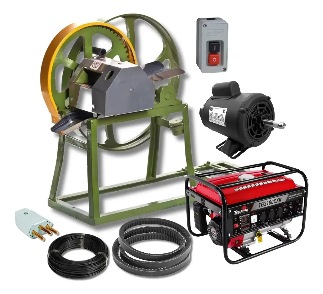 Engenho De Moer Cana Inox B120 Botini C/ Motor 1cv E Gerador