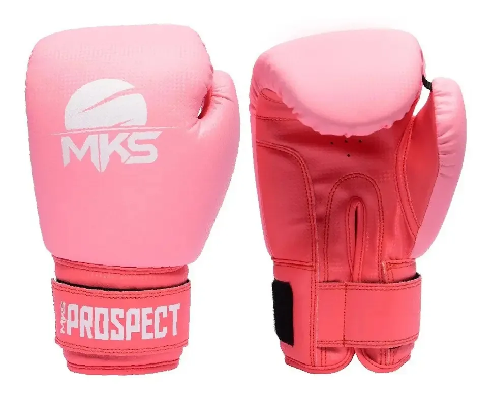 Luva De Boxe Mks Prospect Rosa Tamanho 10oz