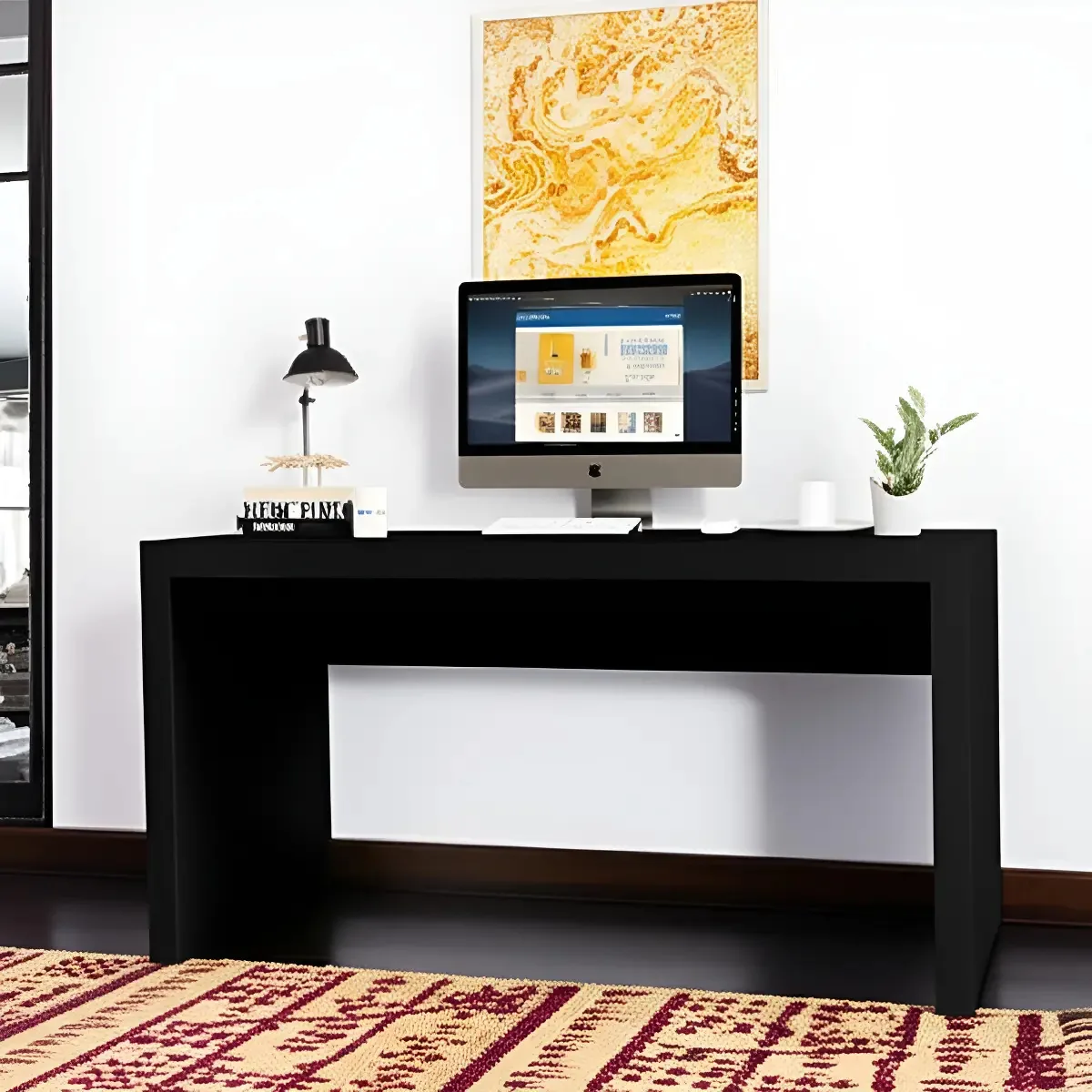 Escrivaninha Office Preta Cor Preto
